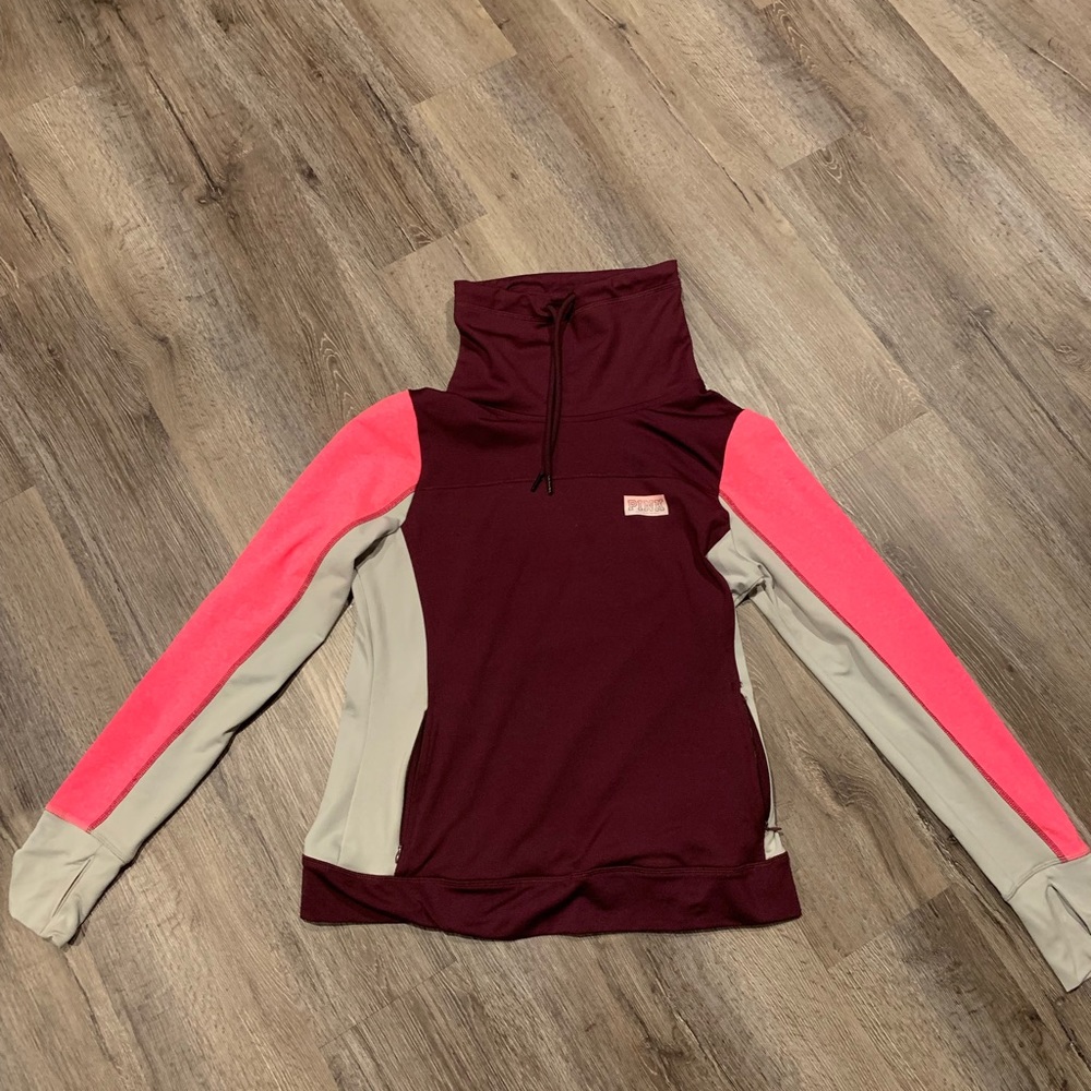 A Victoria secret sweatshirt